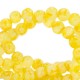 Glaskralen gemêleerd 6mm Freesia yellow